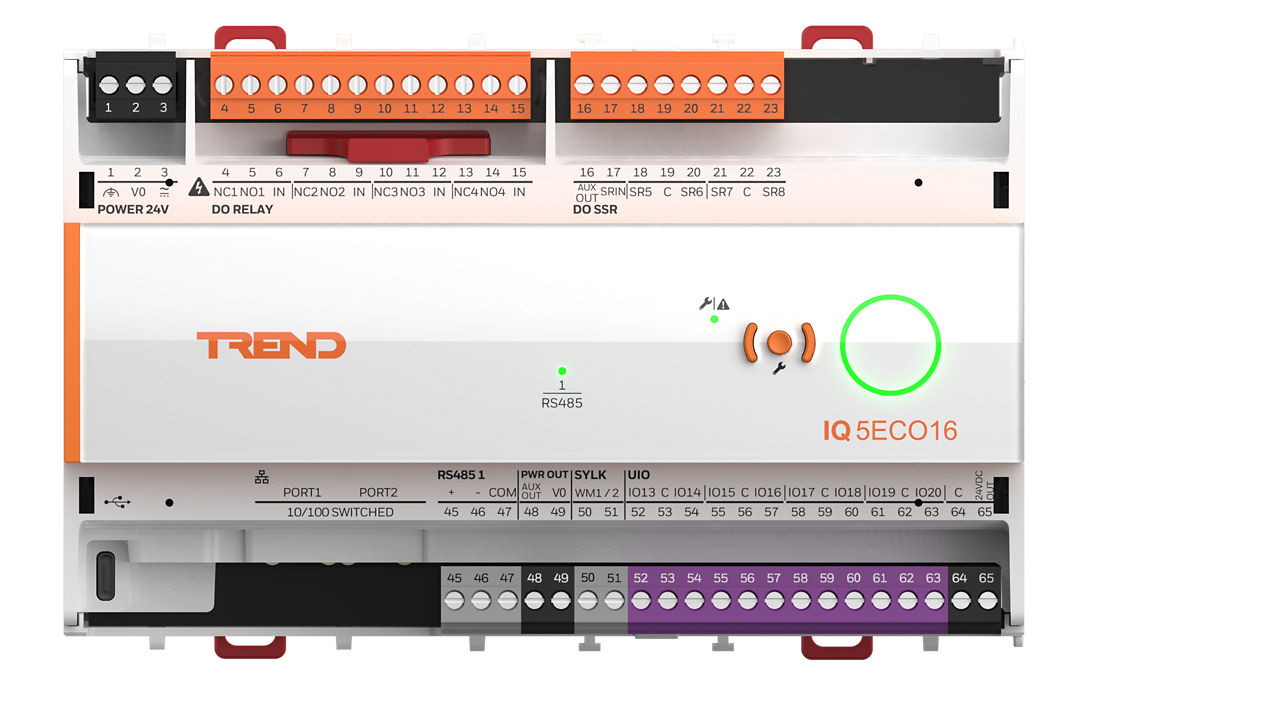 Front of the IQ5ECO controller