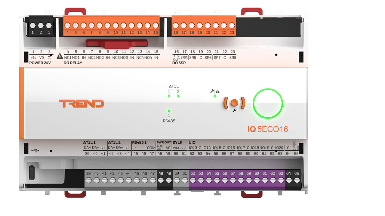 Front of the IQ5ECO controller