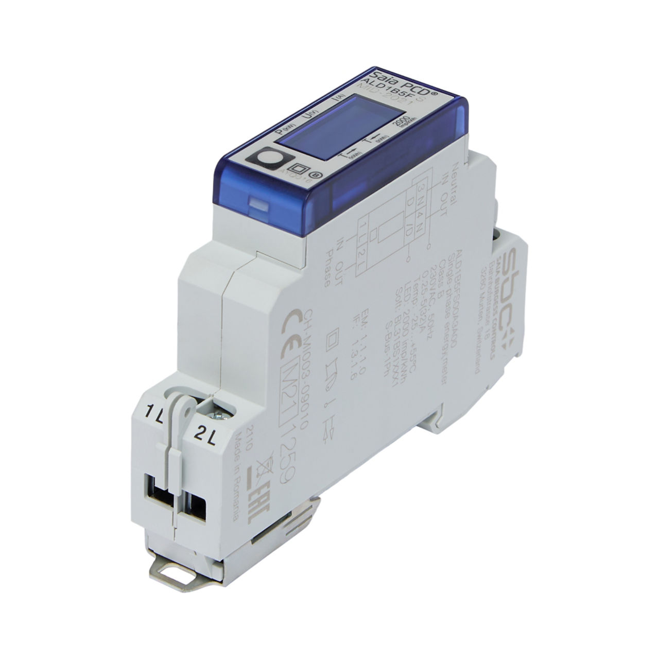 Single-phase two-way energy meter S-Bus