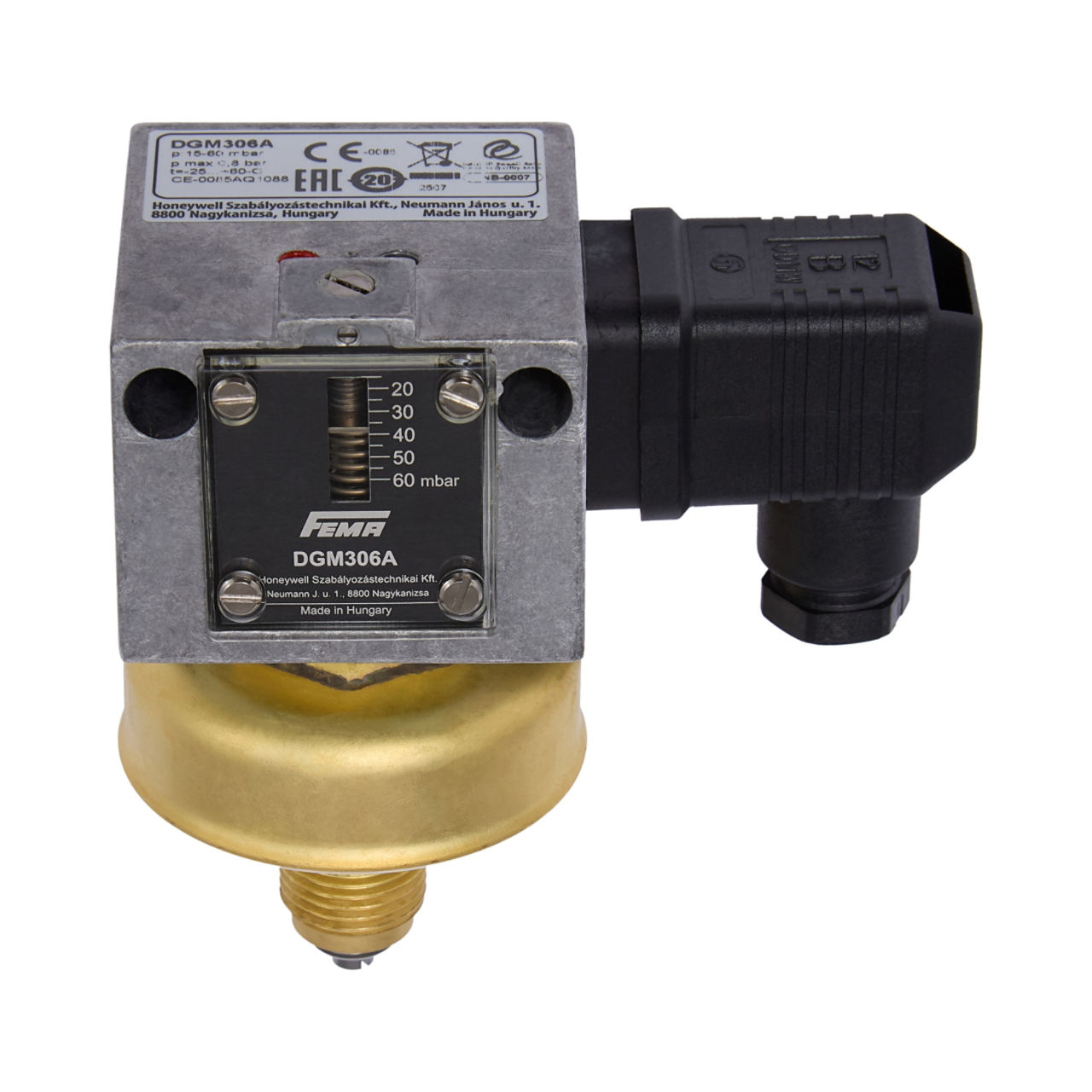 PRESSURE MONITOR FOR GAS