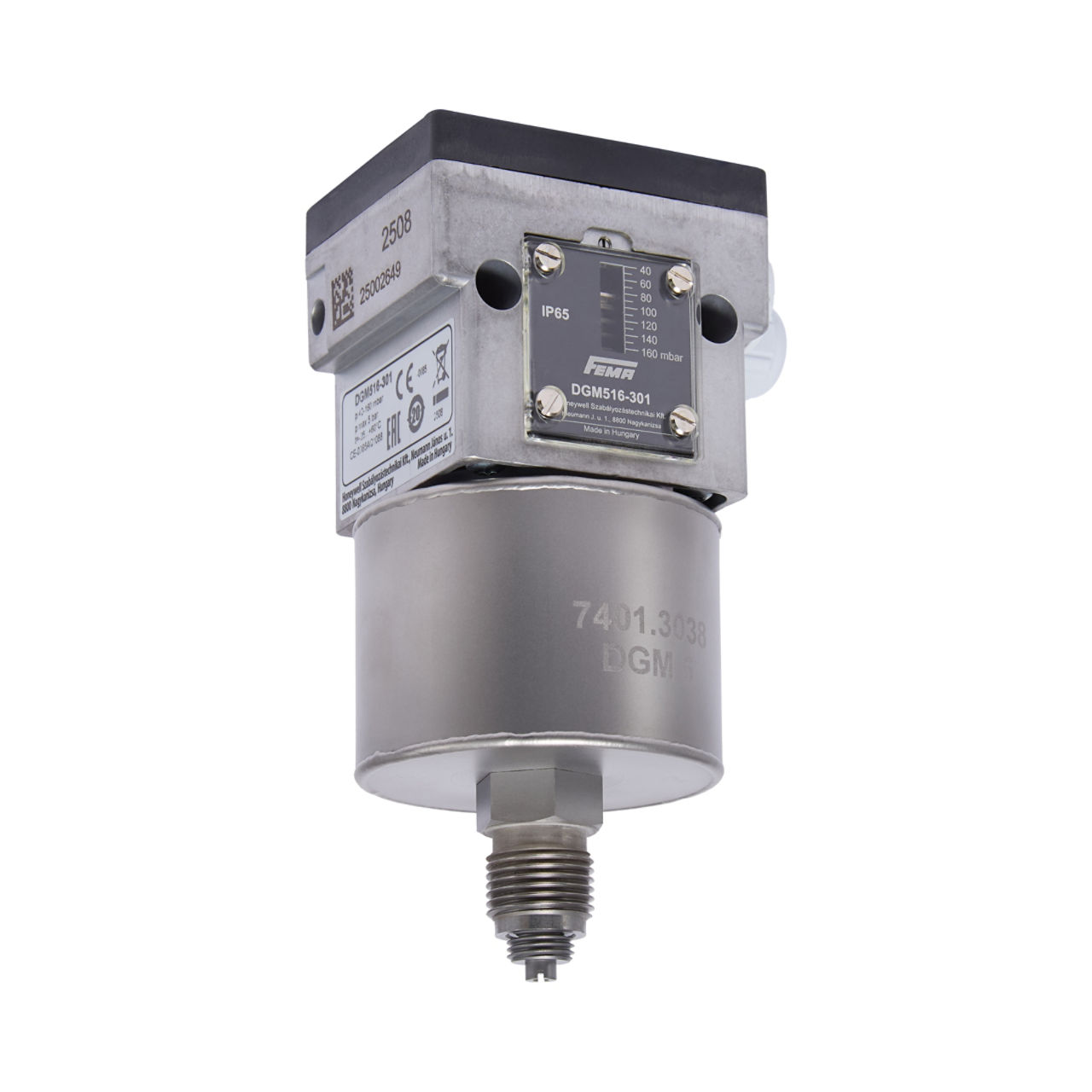 PRESSURE MONITOR FOR GAS