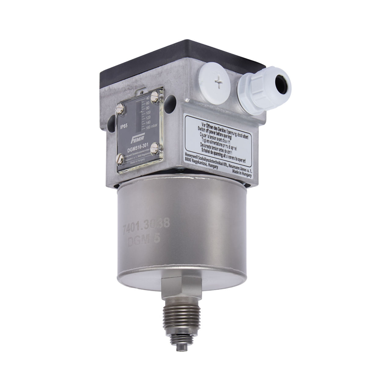 PRESSURE MONITOR FOR GAS