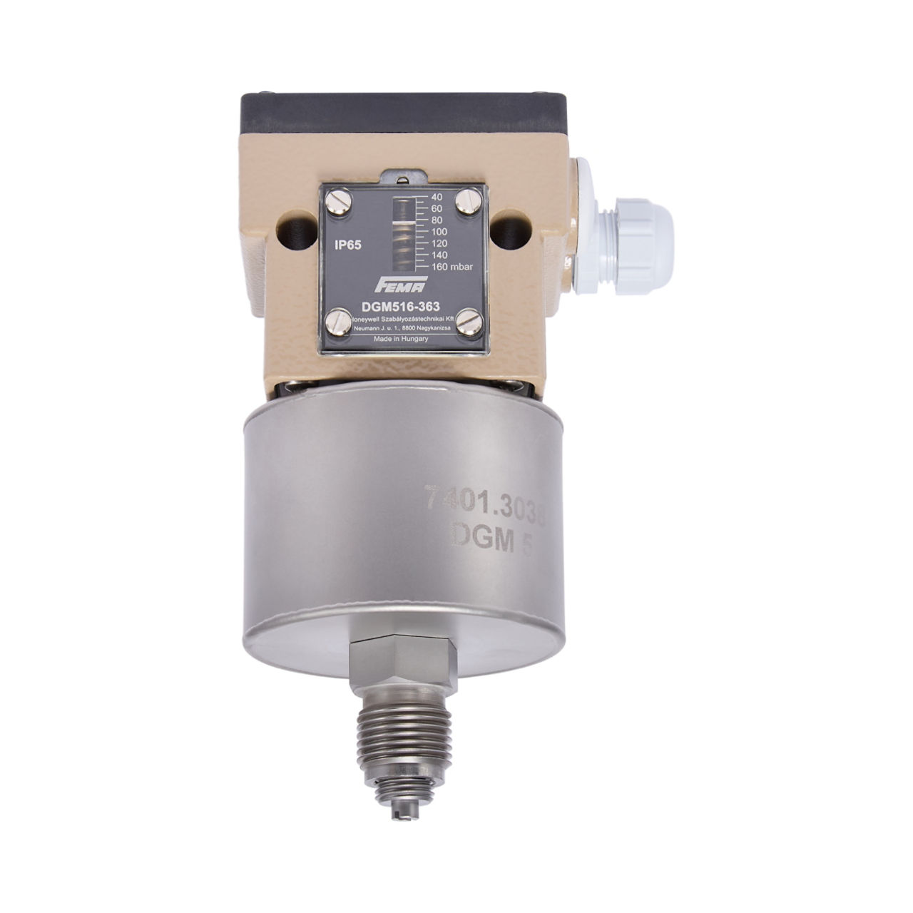 PRESSURE MONITOR FOR GAS