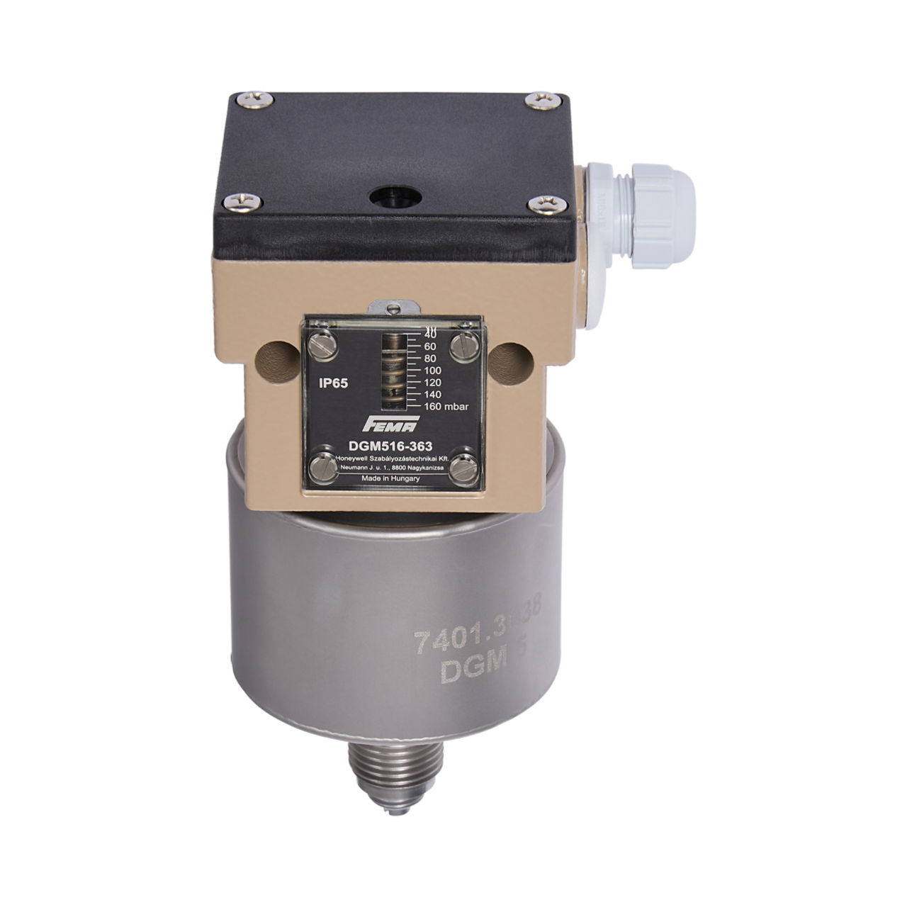 PRESSURE MONITOR FOR GAS