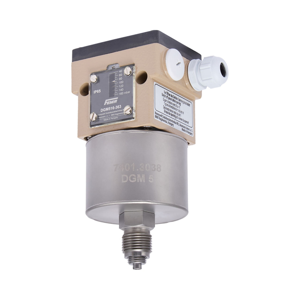 PRESSURE MONITOR FOR GAS
