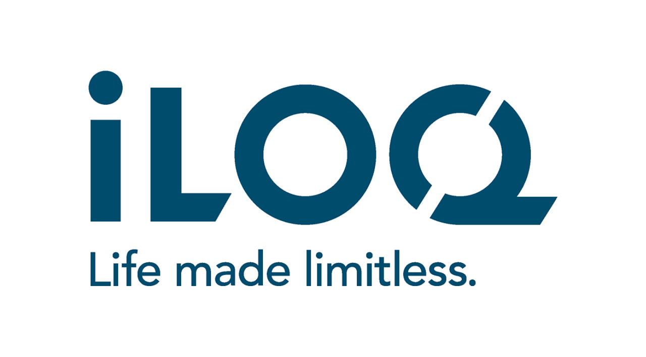 CMYK iLOQ slogan logo blue