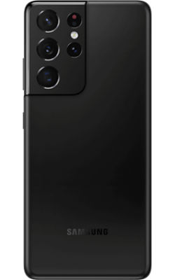 Rear View Samsung Galaxy S21 Ultra 5G Phantom Black