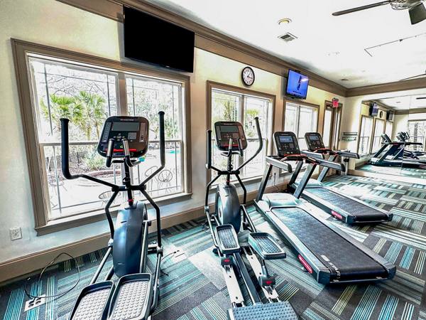 fitness center at Avana Long Point Apartments