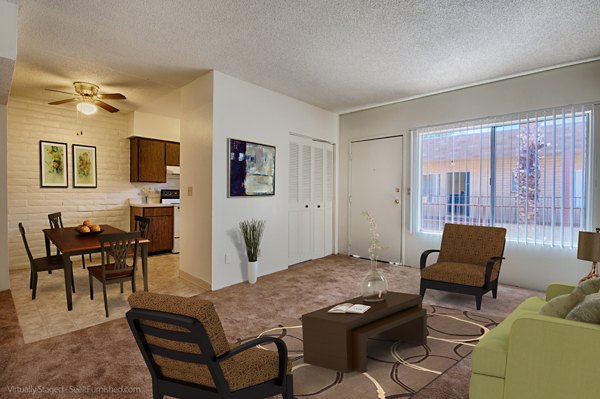 living room at Fountain Plaza Apartments