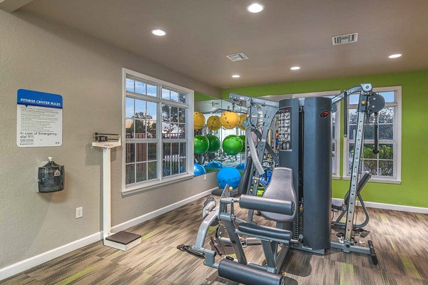 fitness center at Villas at Gateway Apartments              