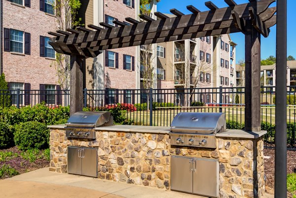 grill area at River Run Apartments