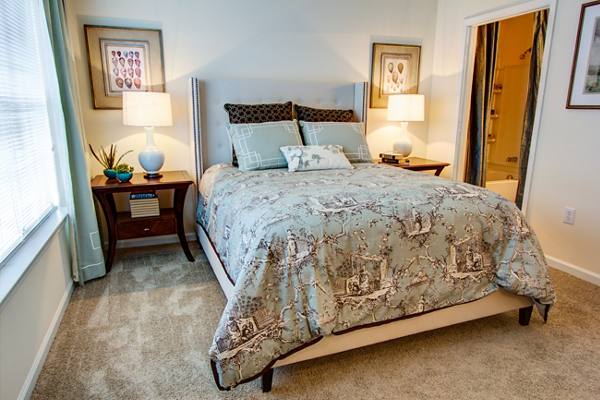 bedroom at The Heights at Lake Murray Apartments