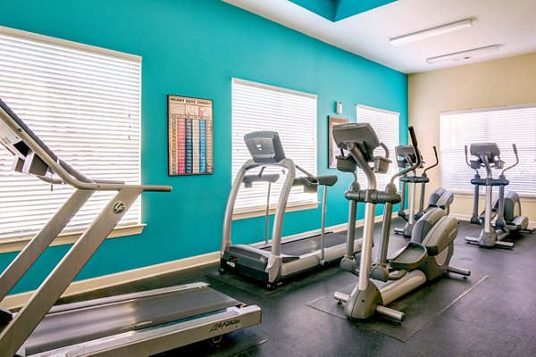 fitness center at The Reserve at Mill Creek Apartments