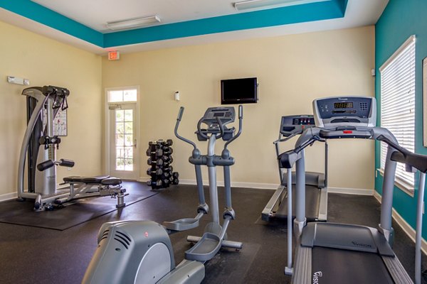 fitness center at The Reserve at Mill Creek Apartments