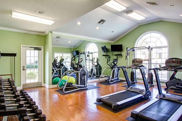 fitness center at The Promenade at Boiling Springs Apartments
