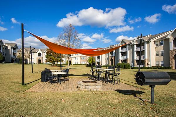 fire pit at The Promenade at Boiling Springs Apartments
