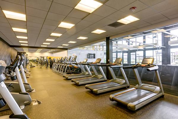 fitness room at SoNo East Apartments
