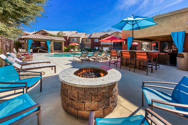 fire pit at Allure at Tempe Apartments