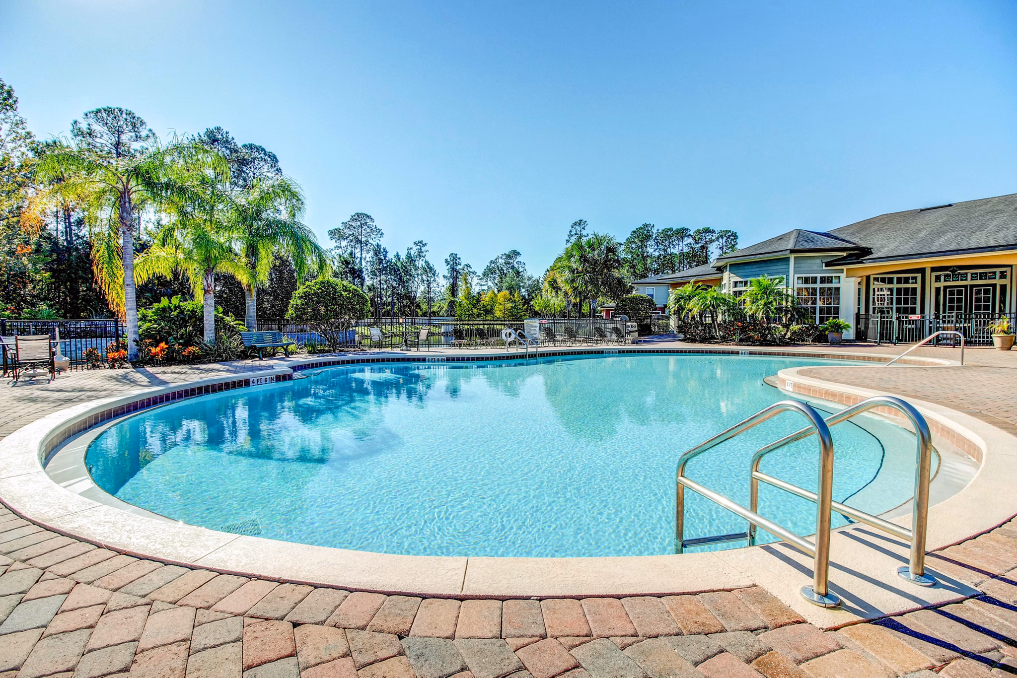 Resort-style pool at Hawthorne Village Apartments offering luxurious relaxation
