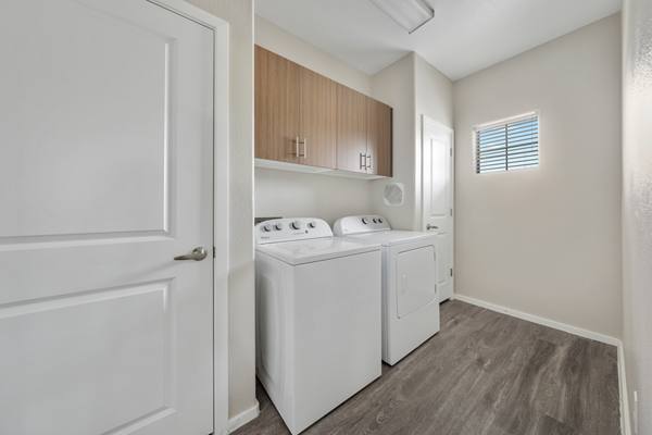 laundry room at Indigo Apartments