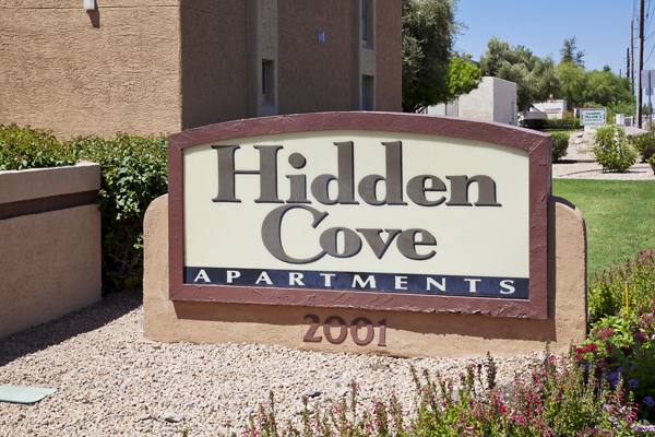 signage at Hidden Cove Apartments