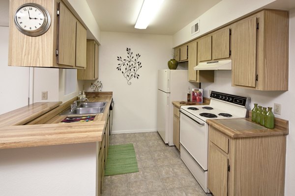 kitchen at Hidden Cove Apartments