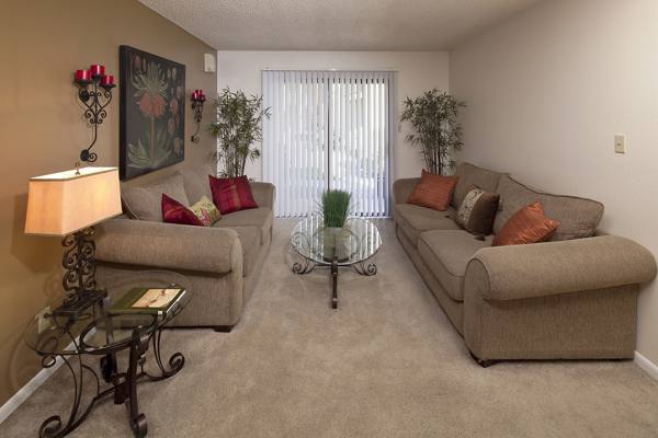 living room at Hidden Cove Apartments