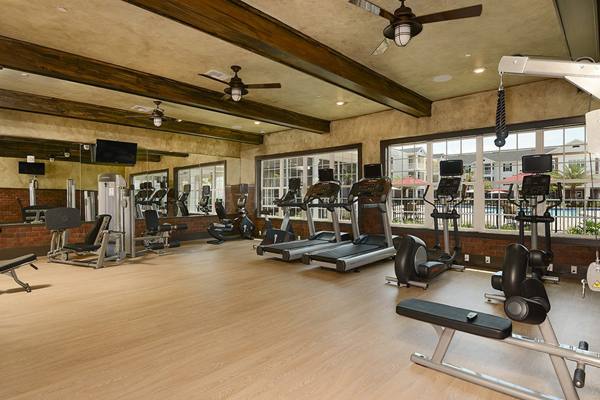 fitness center at The Retreat at Trinity Apartments
