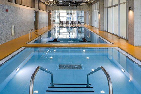 pool at Optima Chicago Center Luxury Apartments