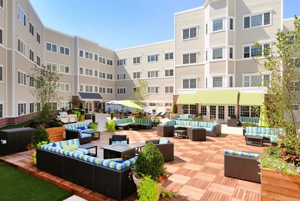 Patio at The Hawthorne Apartments