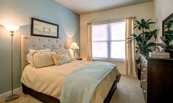 bedroom at McHenry Row Apartments