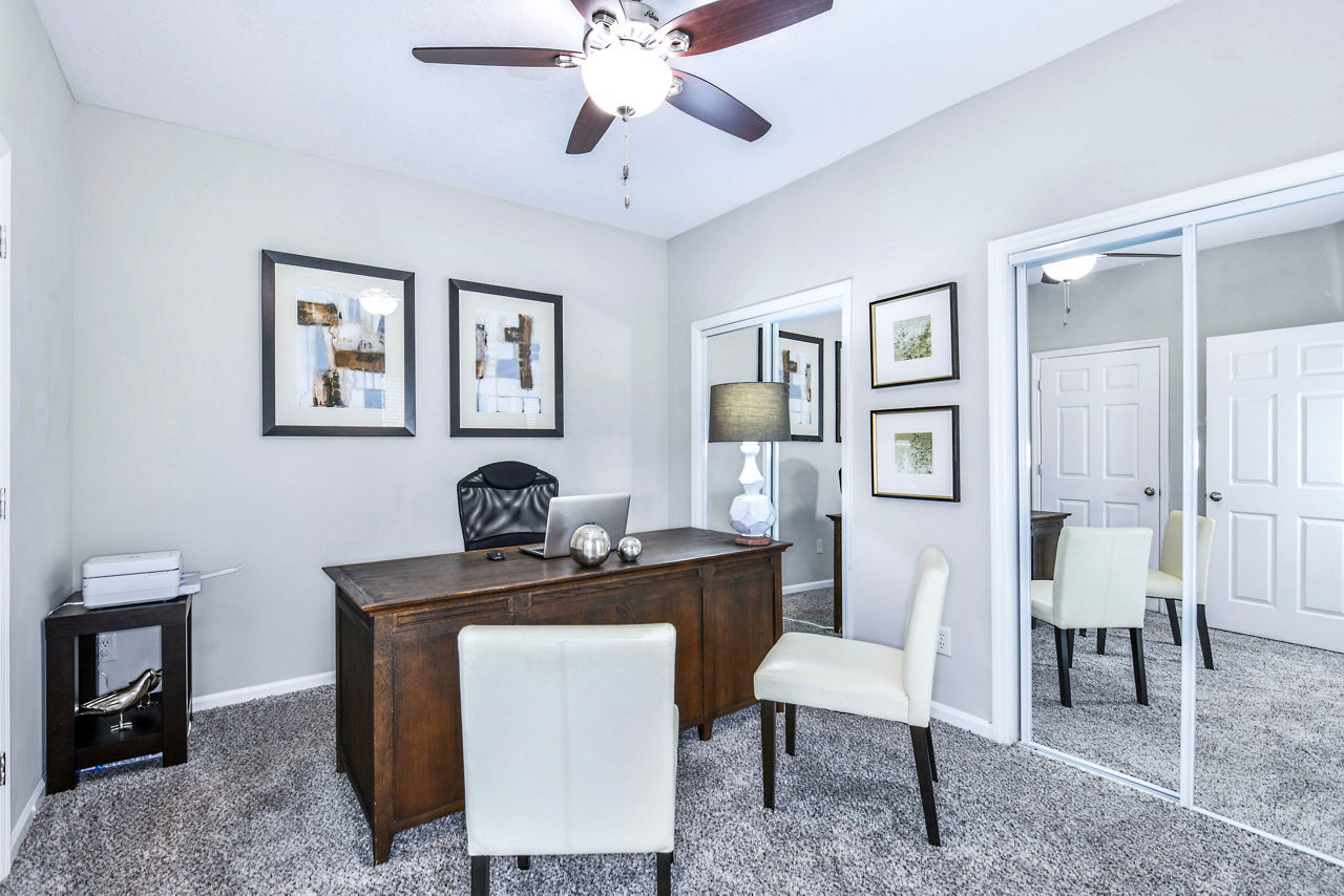 Clubhouse with modern design at 54 Magnolia Apartmentsâ€™ leasing office