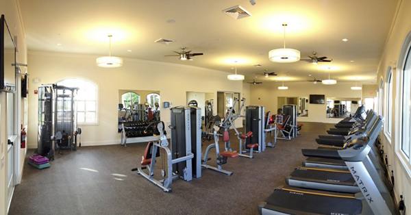 fitness center at Sanctuary at Eagle Creek Apartments
