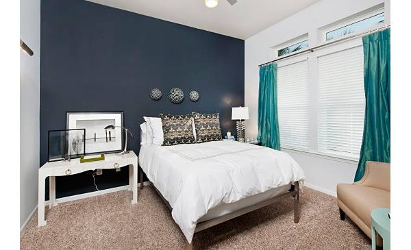 bedroom at Central Square at Watermark Apartments