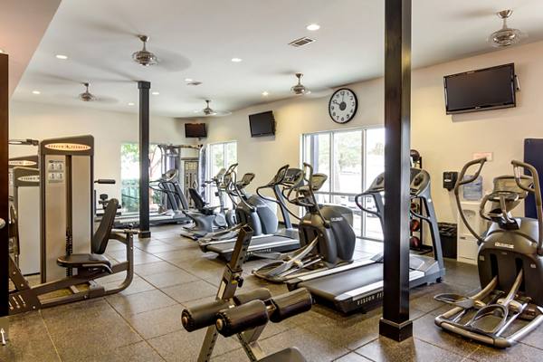 fitness center at Central Square at Watermark Apartments