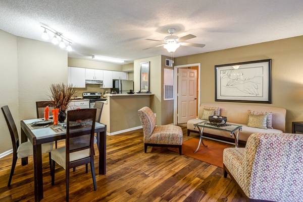 living room at Park Central Apartments - Manor Row
