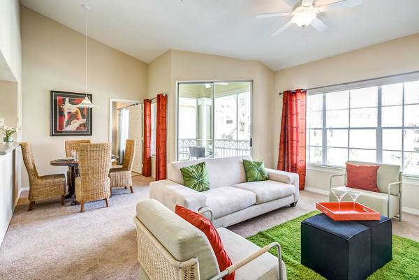 living room at Park Central Apartments - Manor Row
