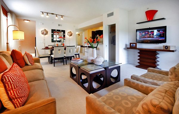 living room at Avana Cypress Creek Apartments