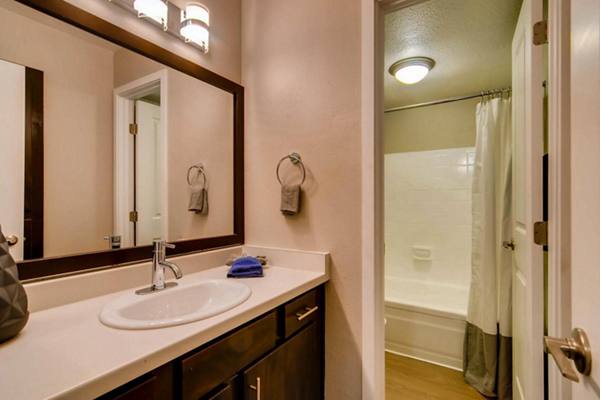bathroom at The Cortesian Apartments