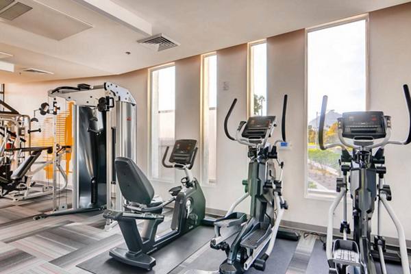 fitness center at The Cortesian Apartments