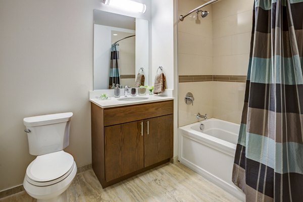 bathroom at E2 Apartments
