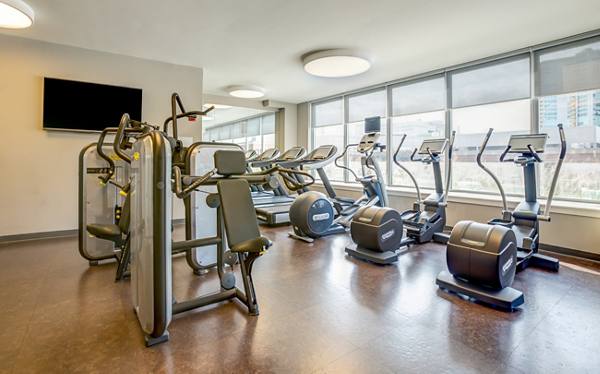fitness center at E2 Apartments

