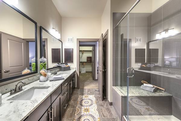 bathroom at Overture Plano Apartments           