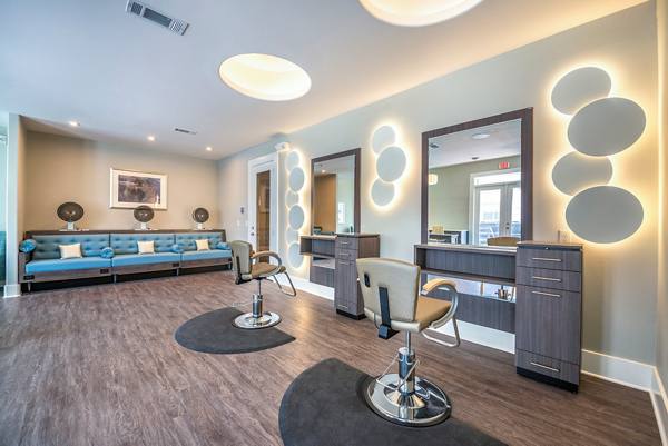 clubhouse hair salon at Overture Plano Apartments     