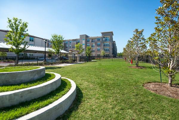 dog park at Overture Plano Apartments      