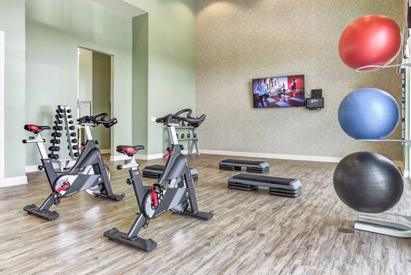 fitness center at Atlantic at Parkridge Apartments