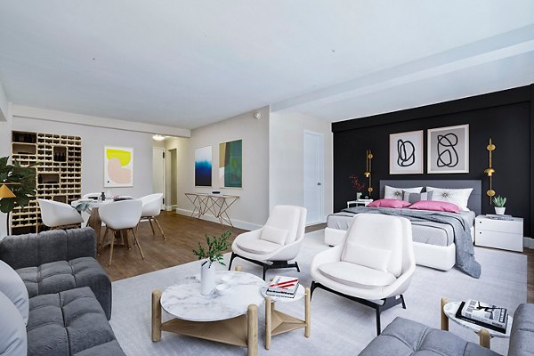 living room at Renoir House Apartments                                         