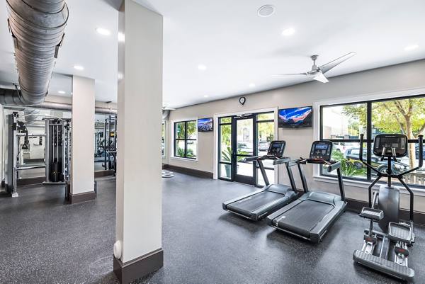 fitness center at Riviera at Seaside Apartments