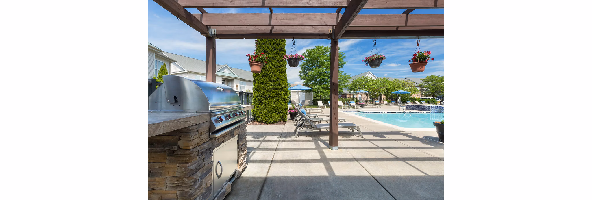 grill area at Station Square Apartments