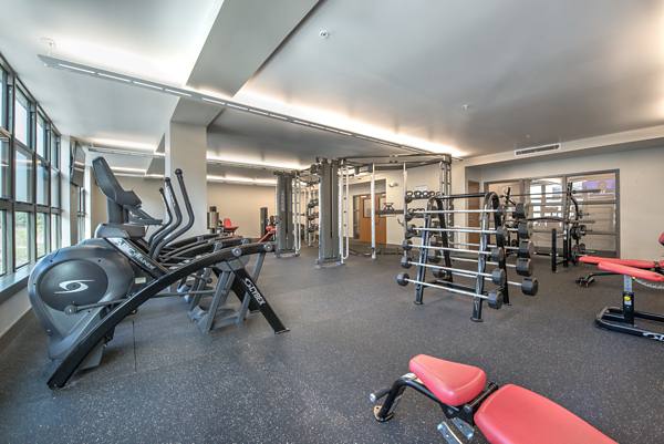 fitness center at College Town Student Apartments